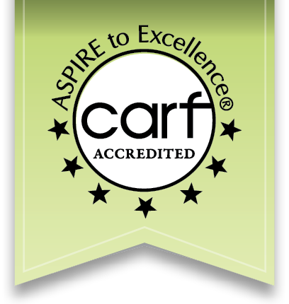 CARF Accredited ribbon graphic