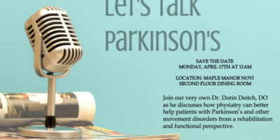 Let's Talk Parkinson's flier image