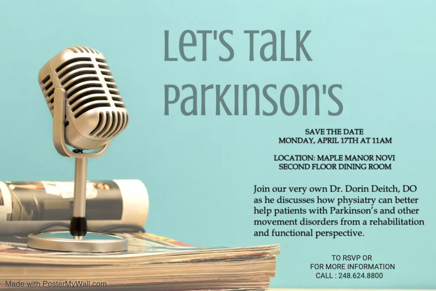 Let's Talk Parkinson's flier image