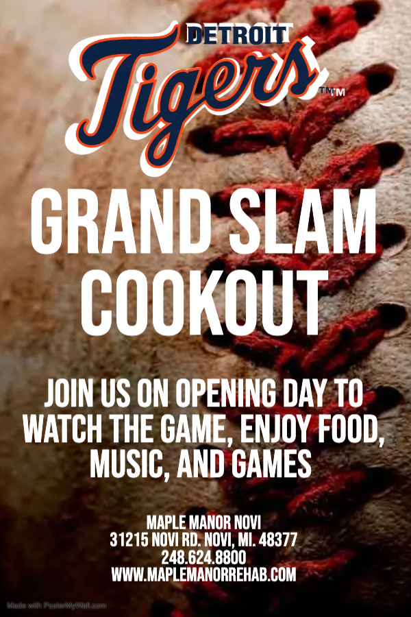 Grand slam cookout flier image